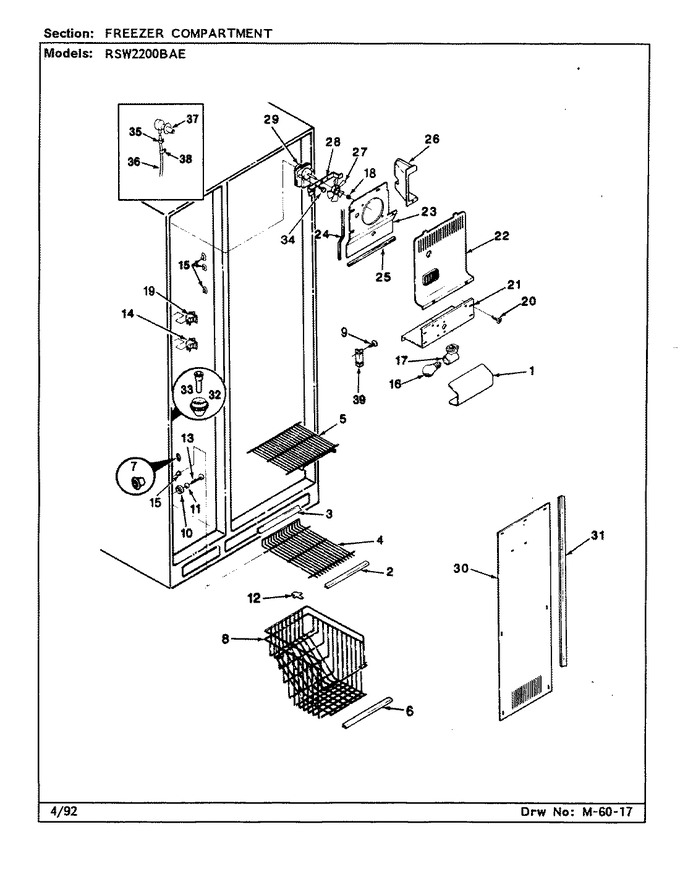 Diagram for RSW2200BAE (BOM: CM36A)