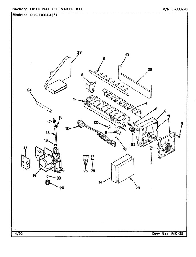 Diagram for RTC1700AAL (BOM: CH26B)