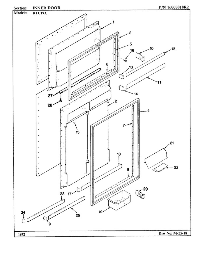 Diagram for RTC19A (BOM: BH55C)