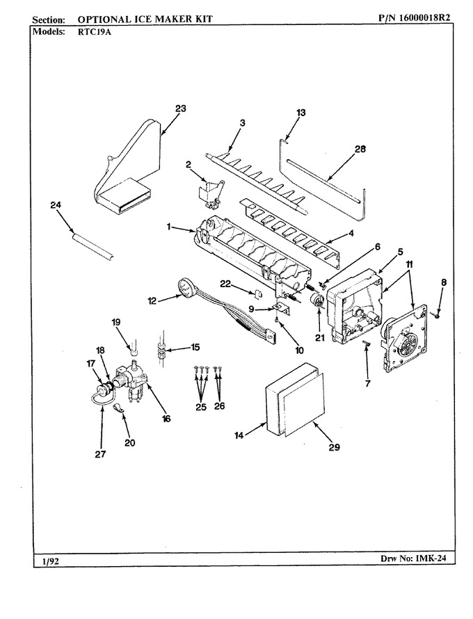 Diagram for RTC19A (BOM: AH55A)