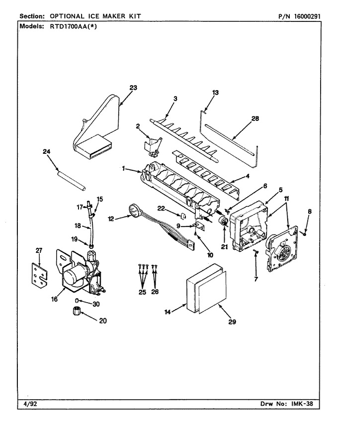 Diagram for RTD1700AAW (BOM: CH31B)