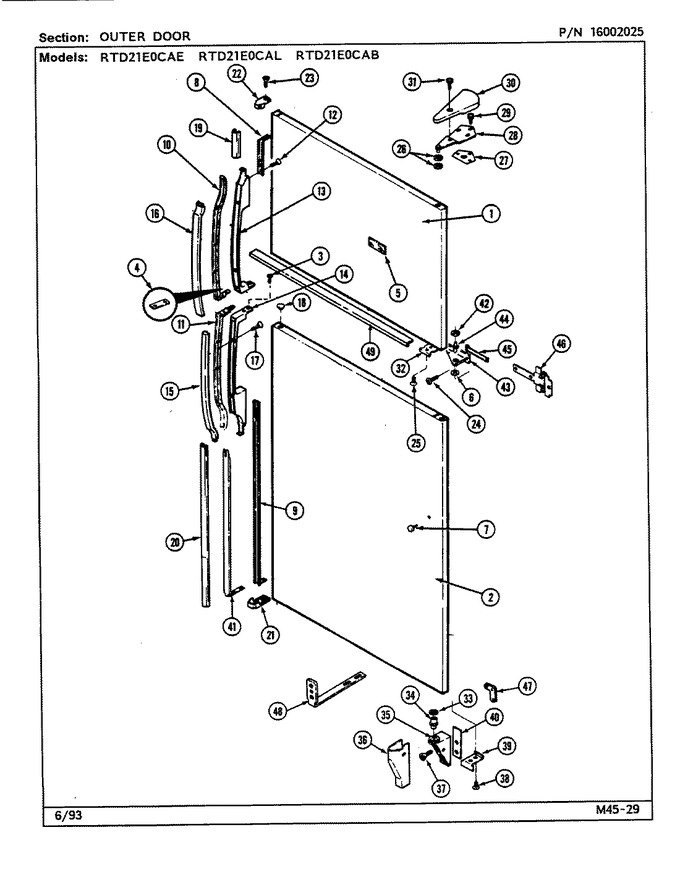 Diagram for RTD21E0CAL (BOM: DE89B)