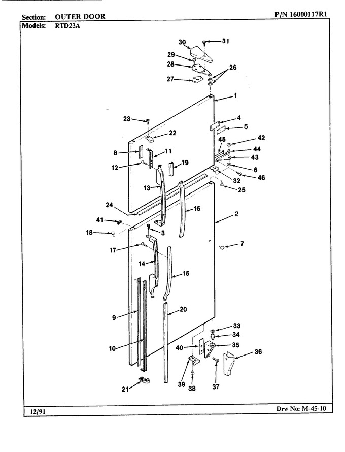 Diagram for RTD23A (BOM: 9E16A)