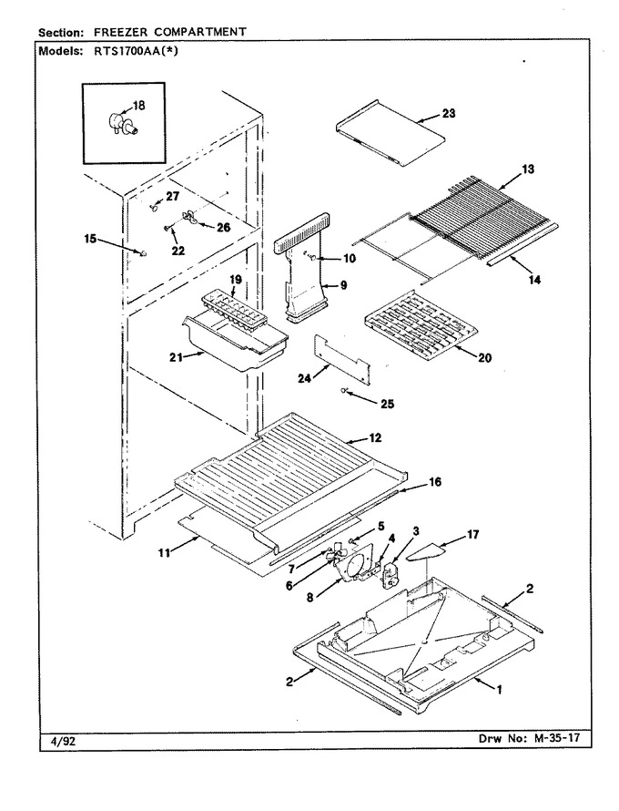 Diagram for RTS1700AAL (BOM: CH21B)