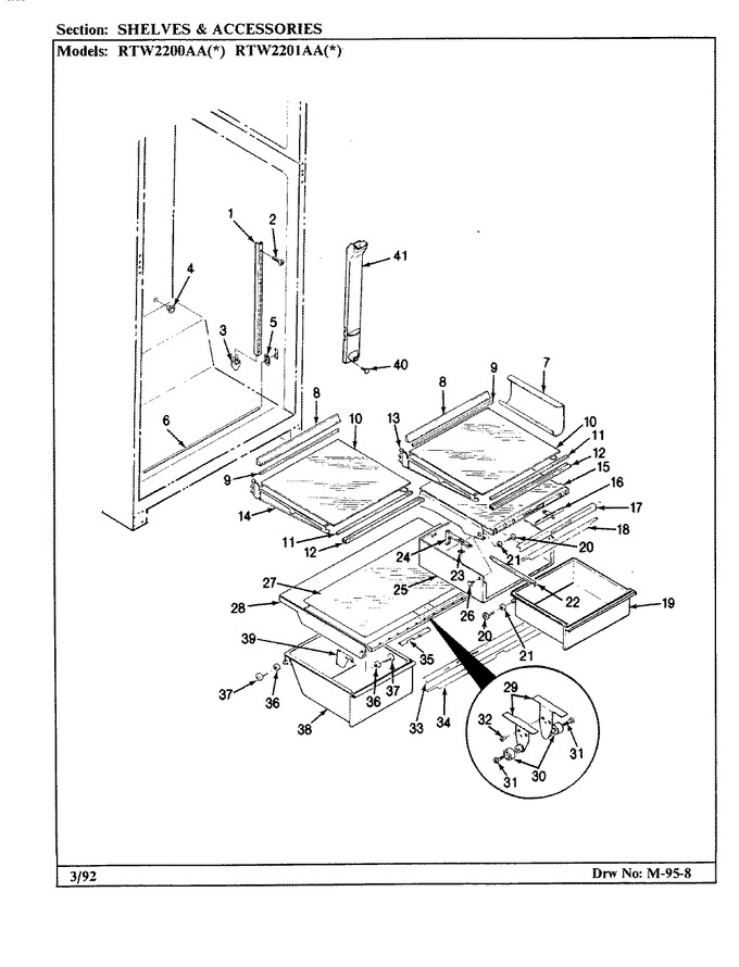 Diagram for RTW2201AAW (BOM: CH90A)