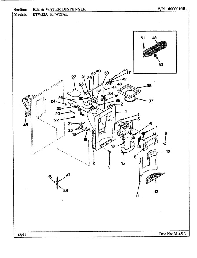 Diagram for RTW22AL (BOM: AH90D)