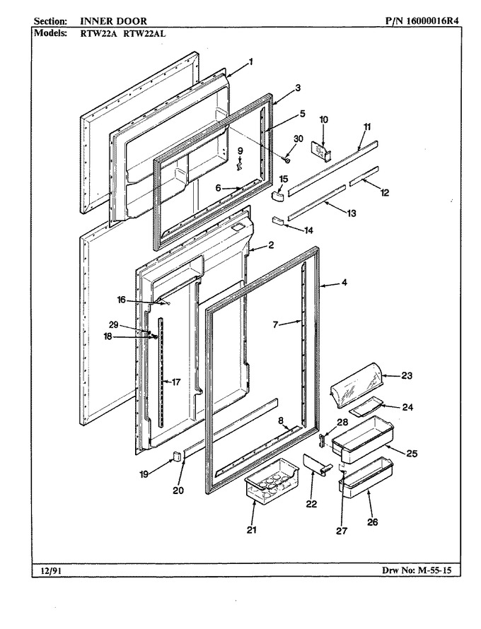 Diagram for RTW22AL (BOM: AH90D)