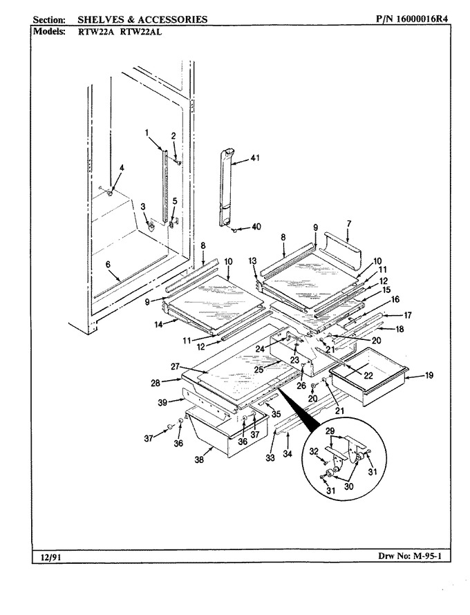 Diagram for RTW22AL (BOM: AH90B)