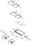 Diagram for 11 - Refrigerator Shelves & Crisper Assy