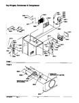 Diagram for 13 - Top Hinges, Condenser & Compressor