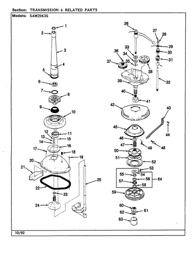 Diagram for SAW25K3S