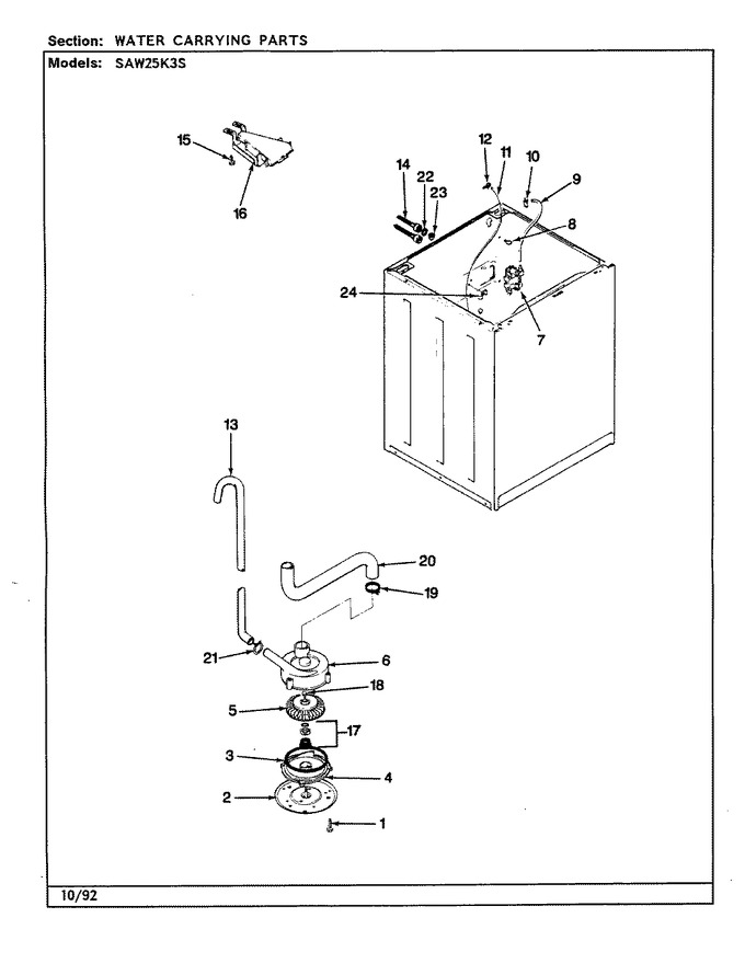 Diagram for SAW25K3S