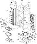 Diagram for 11 - Ref/fz Shelves, Lights, And Hinges