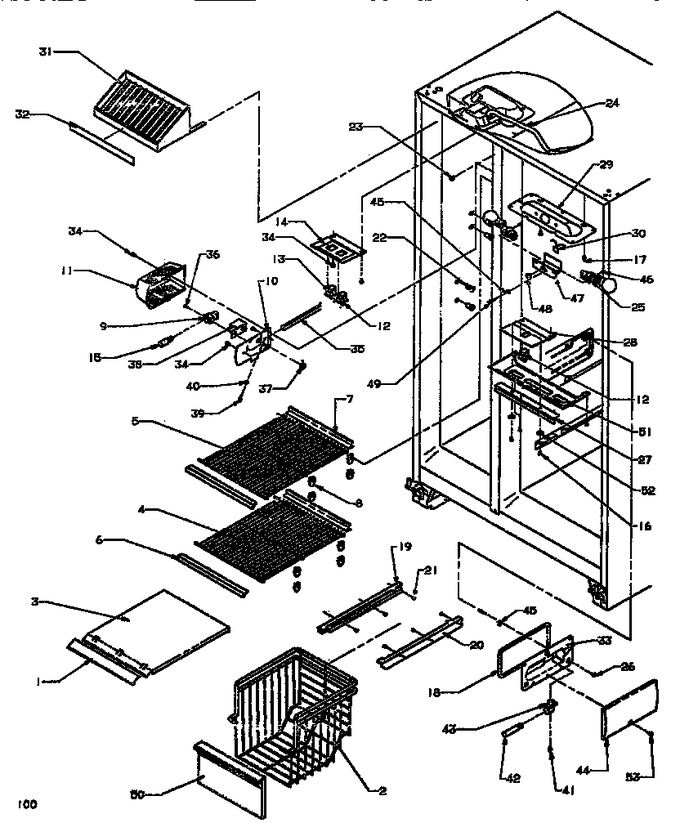 Diagram for SXD520NW (BOM: P1181101W W)