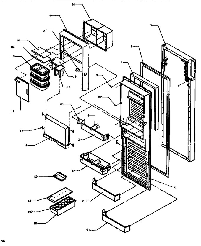 Diagram for SXD520NW (BOM: P1181101W W)