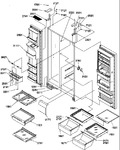 Diagram for 11 - Ref/fz Shelves, Light, And Hinges