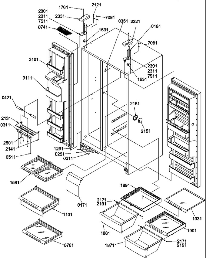 Diagram for SRDE520TW (BOM: P1308701W W)