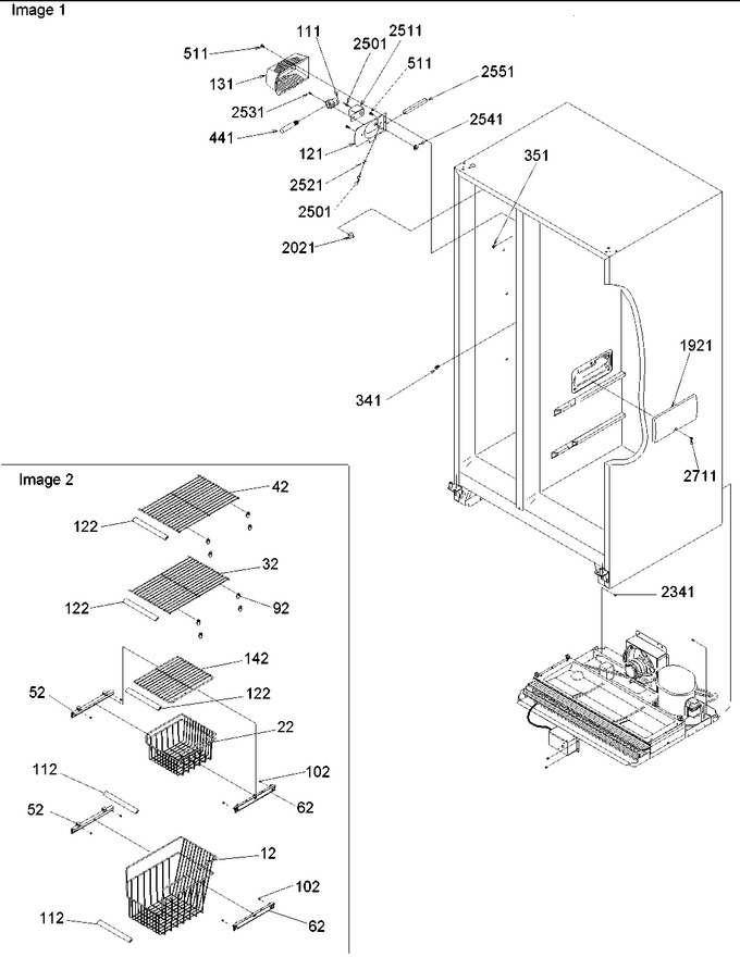 Diagram for SBDE522VW (BOM: P1320305W W)