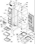 Diagram for 12 - Ref/fz Shelves, Lights, And Hinges