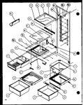 Diagram for 13 - Ref Shelving And Drawers