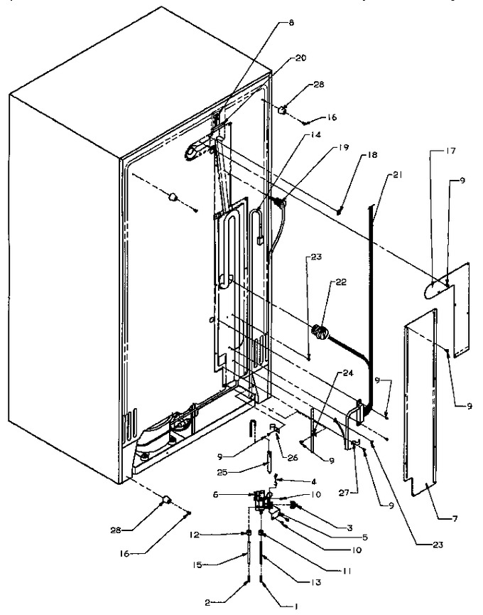 Diagram for SPD25AW (BOM: P1162435W W)