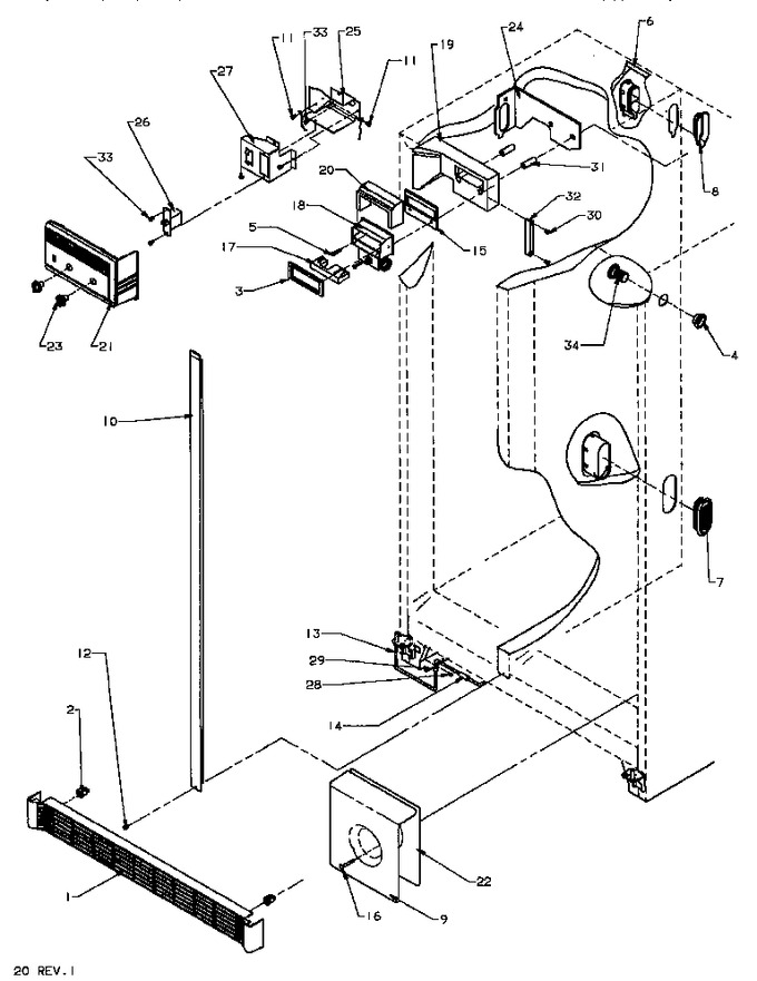 Diagram for SCD22NW (BOM: P1181305W W)