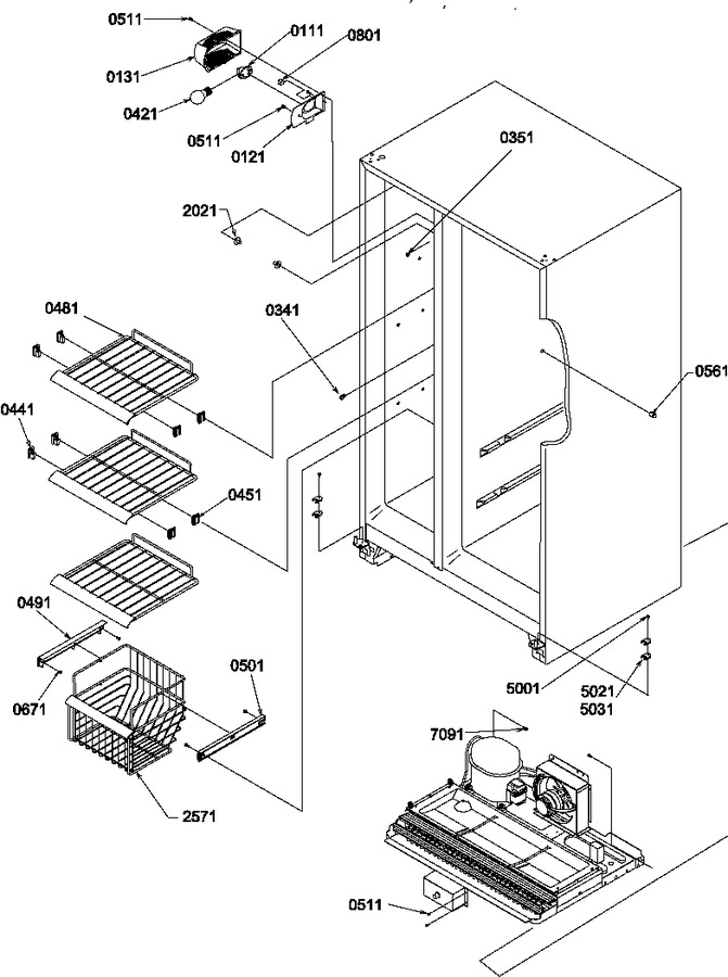 Diagram for SCD22TBW (BOM: P1303511W W)
