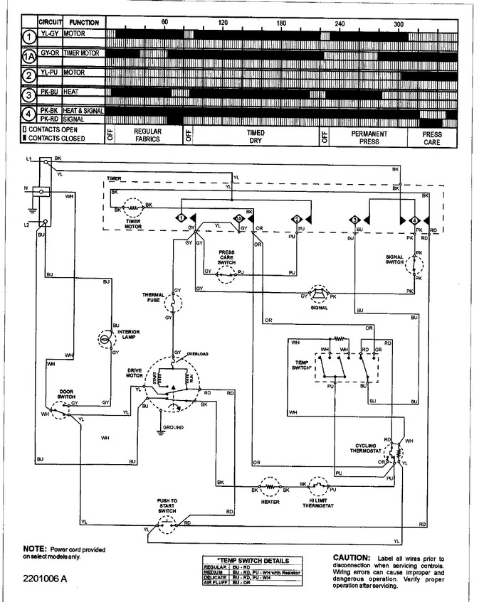 Diagram for SDE305DAYW