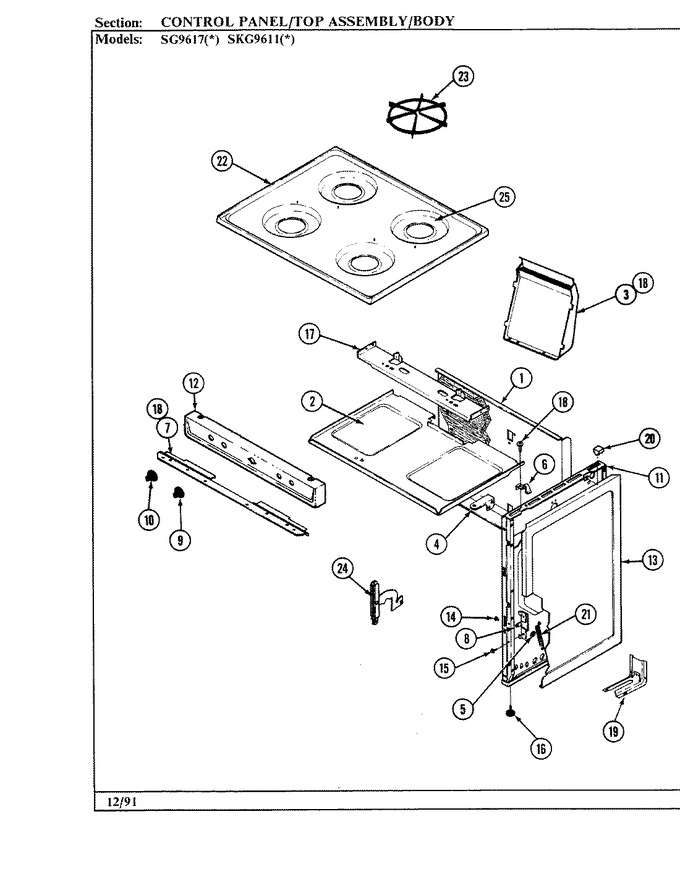 Diagram for SG9617W429R