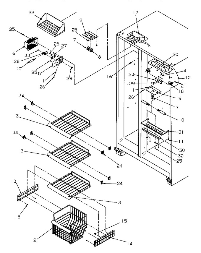 Diagram for SGD521SBW (BOM: P1197101W W)