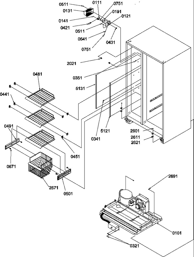 Diagram for SGD521SBL (BOM: P1197102W L)