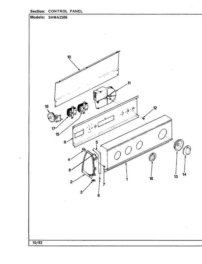 Diagram for SHWA2506W