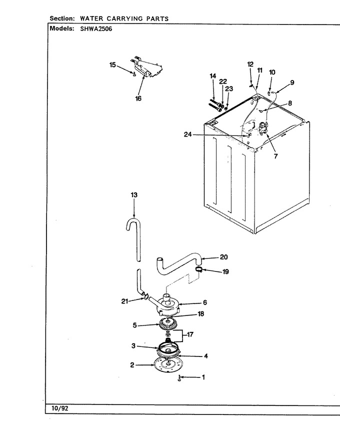 Diagram for SHWA2506W