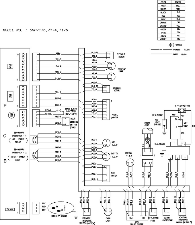 Diagram for SMH7174WE/XAA