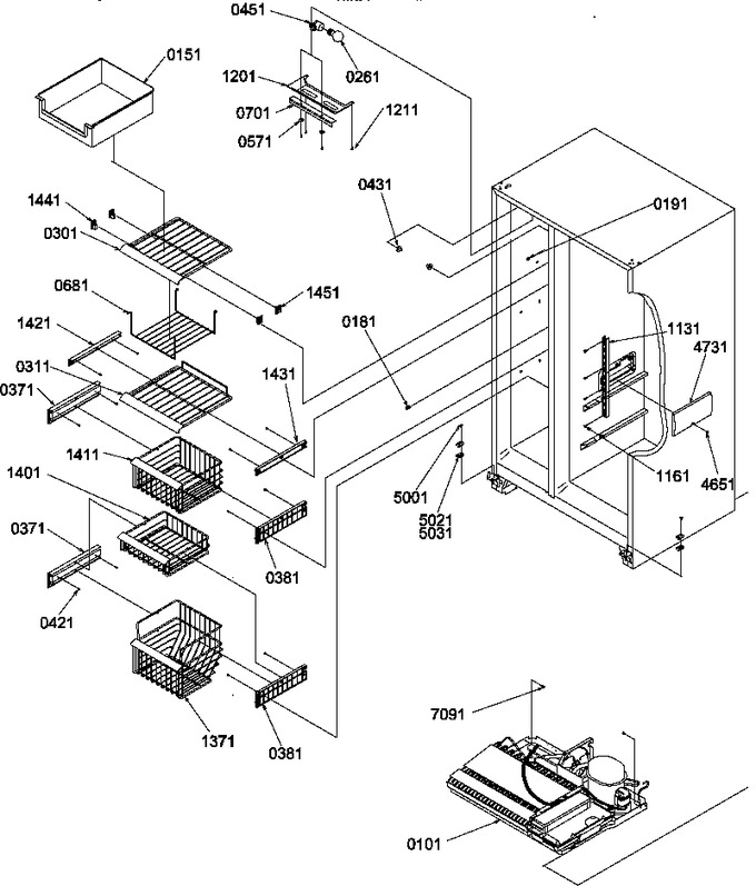 Diagram for SR25TE (BOM: P1194002W E)
