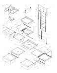 Diagram for 14 - Refrigerator Shelving And Drawers
