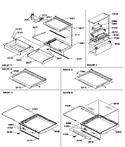 Diagram for 12 - Shelves, Deli, And Crisper Assemblies