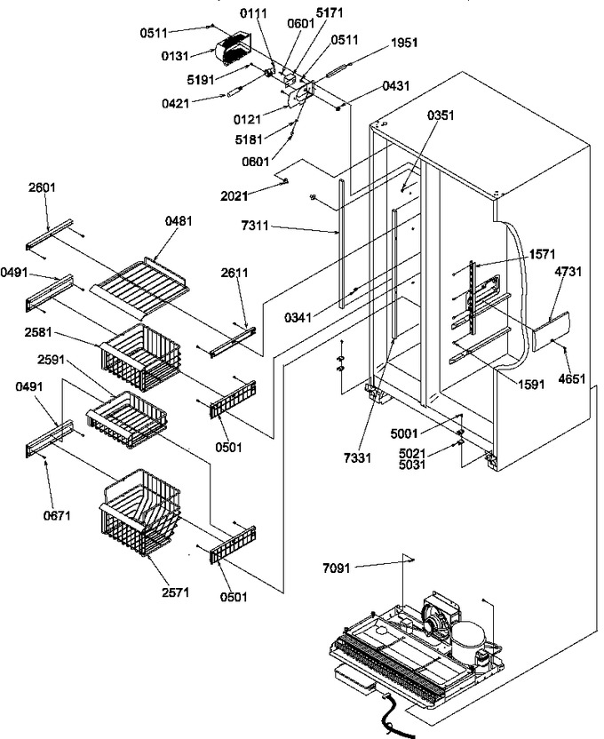 Diagram for SRDE327S3W (BOM: P1307106W W)