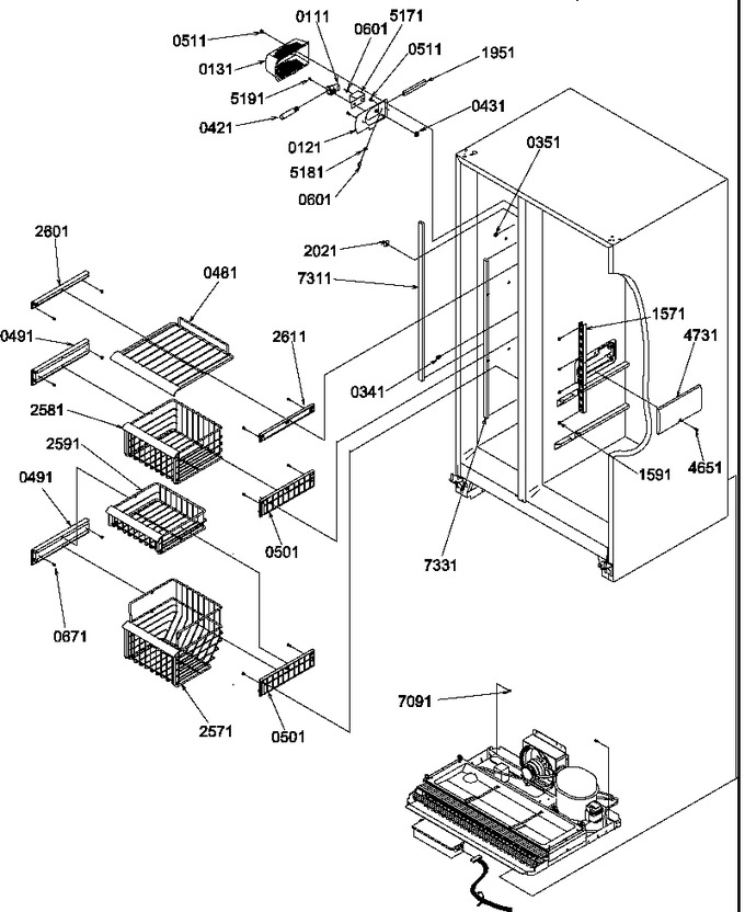 Diagram for SRDE327S3W (BOM: P1312501W W)