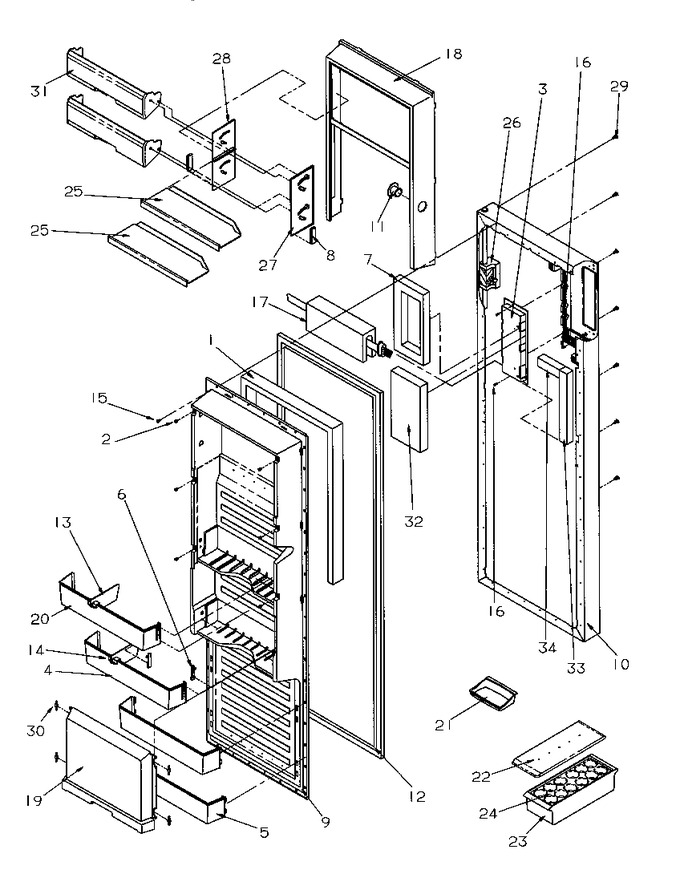 Diagram for SRDE528SBW (BOM: P1184902W W)