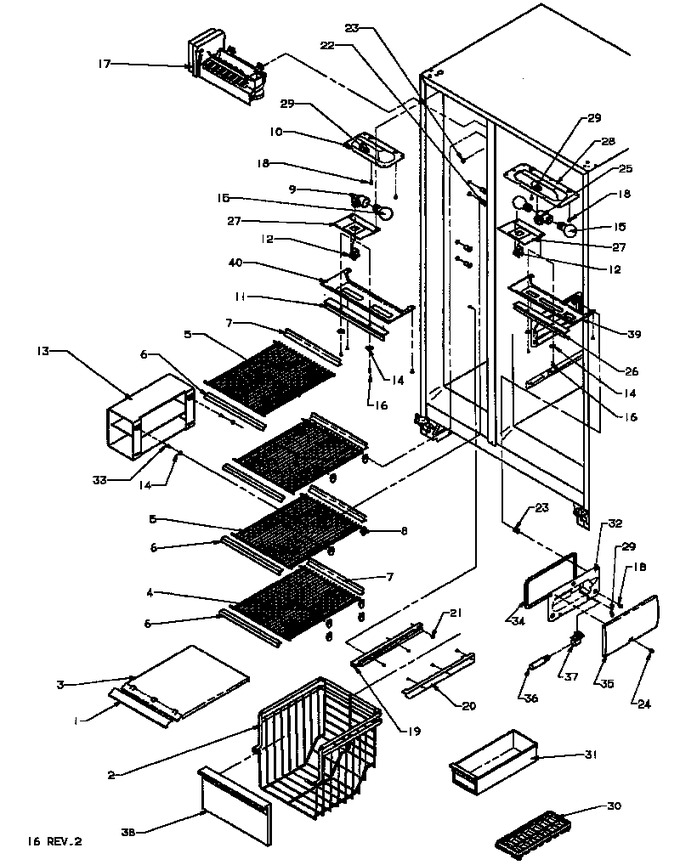 Diagram for SS22NBL (BOM: P1162706W L)