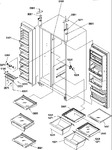 Diagram for 11 - Refrig/fz Shelves/lights/lights/& Hinges