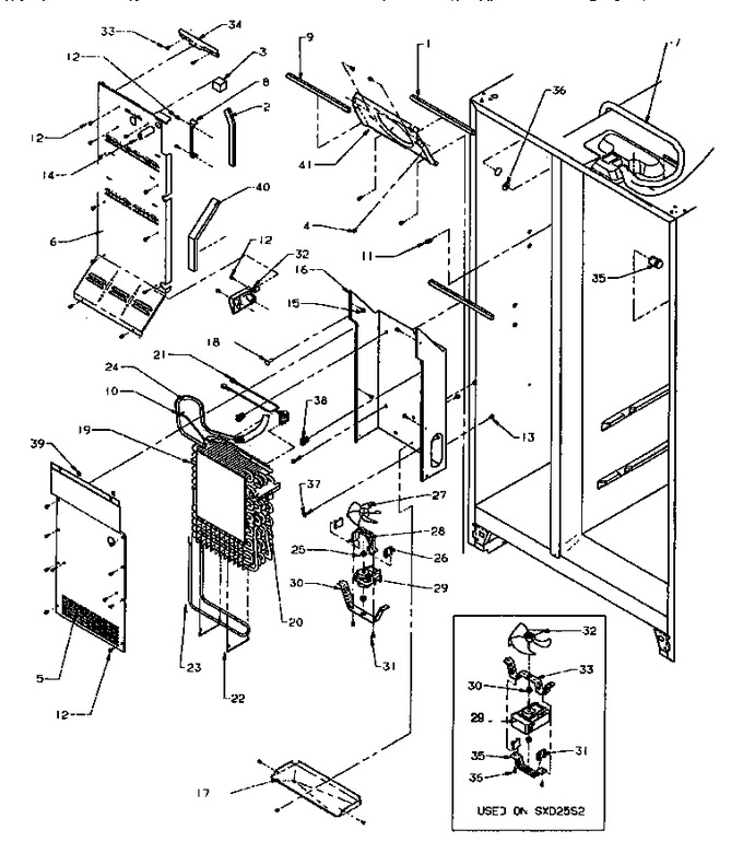 Diagram for SXD25S2L (BOM: P1190407W L)
