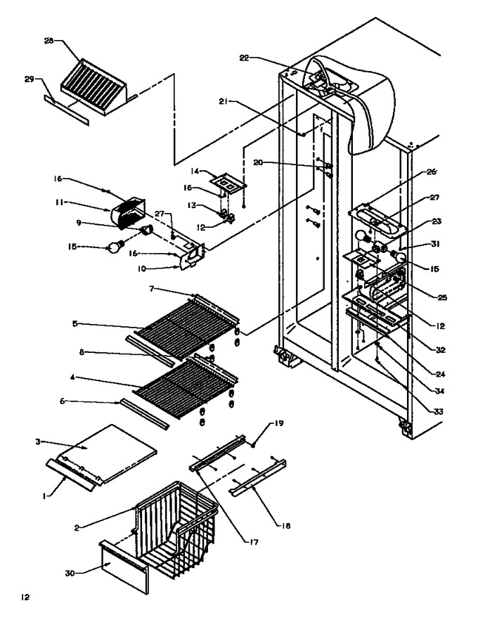 Diagram for SXD19NW (BOM: P1168802W W)