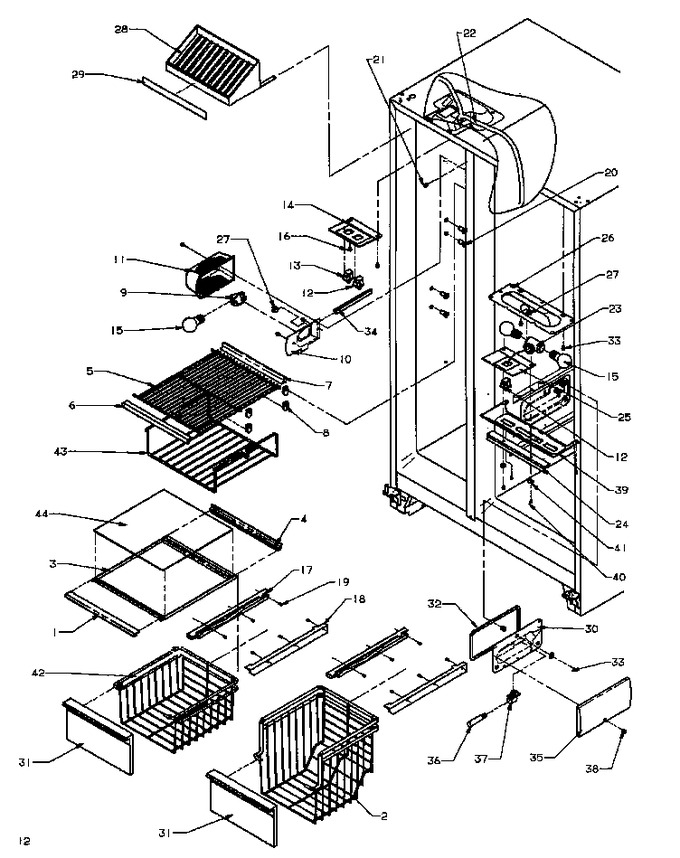 Diagram for SXD20QP2W (BOM: P1162510W W)