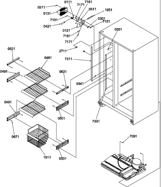 Diagram for SXD520TW (BOM: P1313701W W)