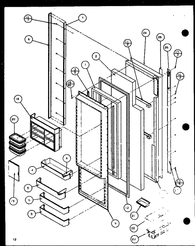 Diagram for SXDE25JP (BOM: P7870102W)