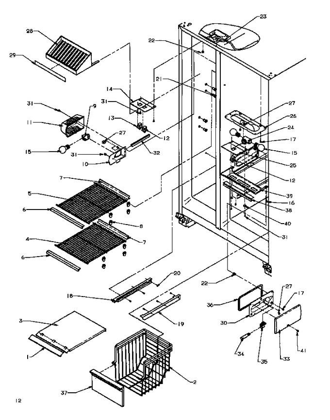 Diagram for SXDE27QE (BOM: P1162208W E)