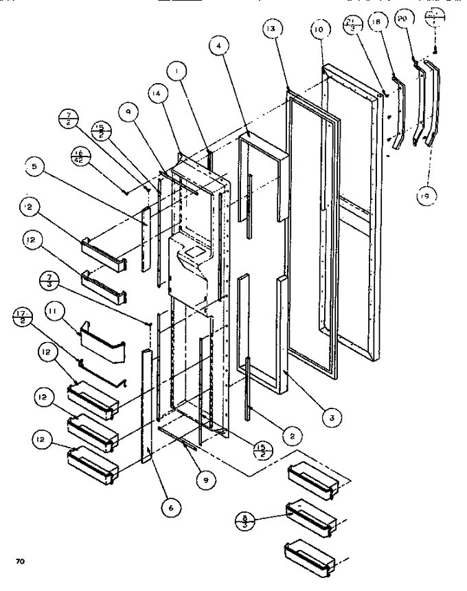 Diagram for SXDE522M (BOM: P1164002W)
