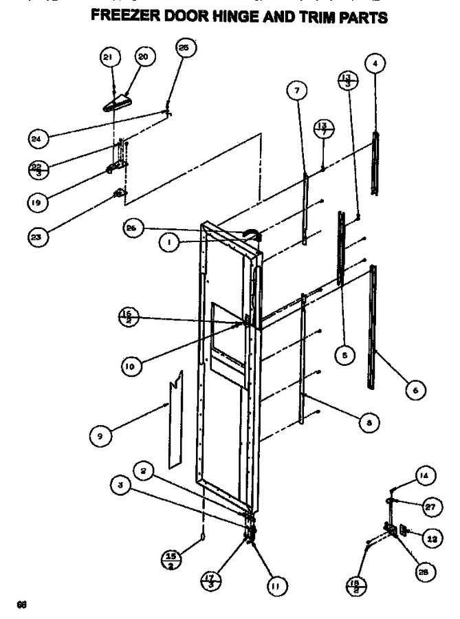 Diagram for SXDE528MW (BOM: P1173401W)